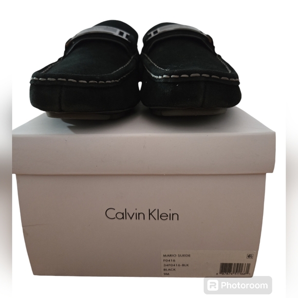 Calvin Klein Mario Suede Black Loafers Size 9M main image 8
